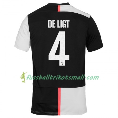 Fußballtrikots Juventus Turin Matthijs de Ligt 4 2019-2020 Kurzarm Heimtrikotsatz kaufen